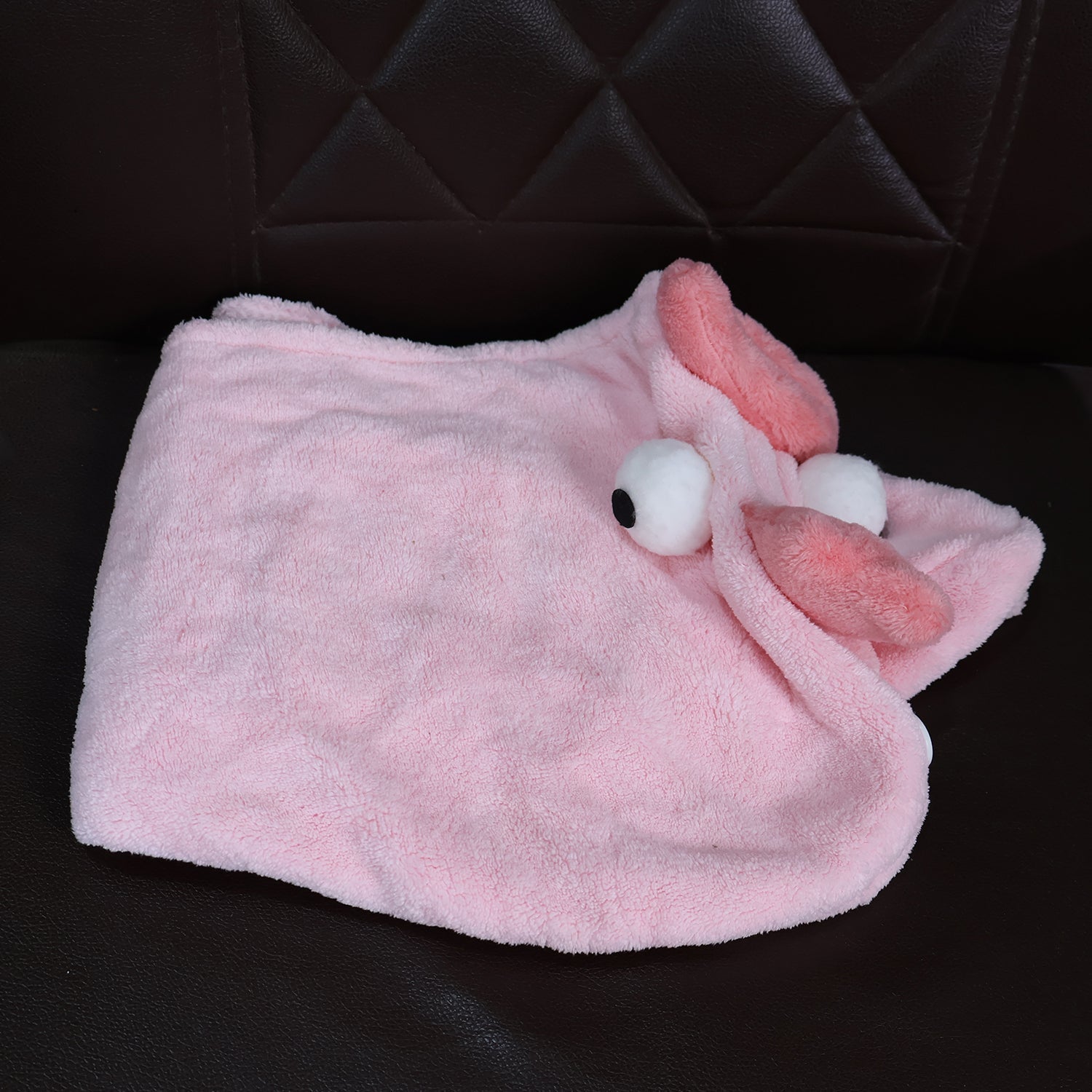 Soft Microfiber Cartoon Design Hair Drying Towel Wrap with Button Closure (1 Pc) Soft Microfiber Cartoon Design Hair Drying Towel Wrap with Button Closure (1 Pc)